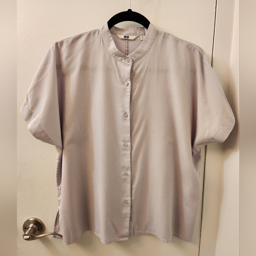 Uniqlo mandarin collar shirt